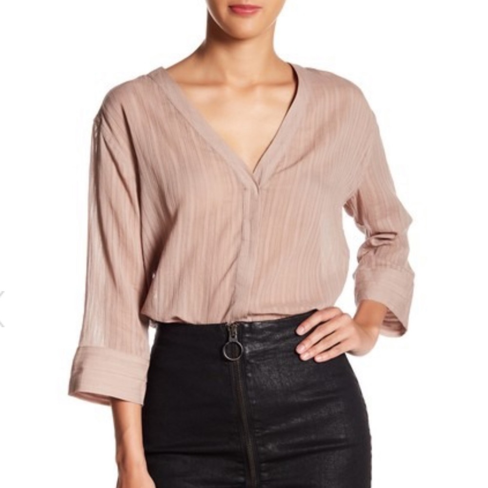 All Saints Blush Pink Blouse